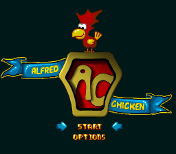 Super Alfred Chicken Title Screen